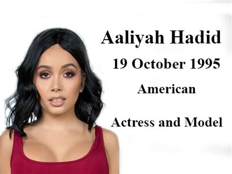 Aaliyah Hadid Bio, Age, Height, Photos and Career